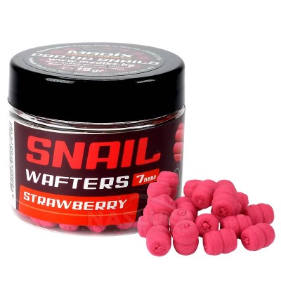 Вафтери за метод фидер Madix Snail Wafters 7 мм, Strawberry