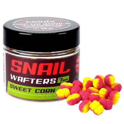 Вафтери за метод фидер Madix Snail Wafters 7 мм, Sweet Corn