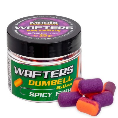 Балансирани дъмбели Madix Wafters Dumbell 6x8 мм, Spicy-Fish