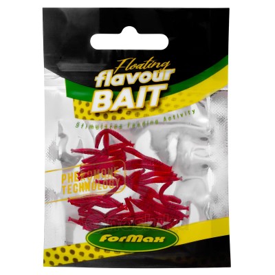 Изкуствена плаваща стръв Formax Red Bloodworm, Small, Red Salmon, 30 бр.