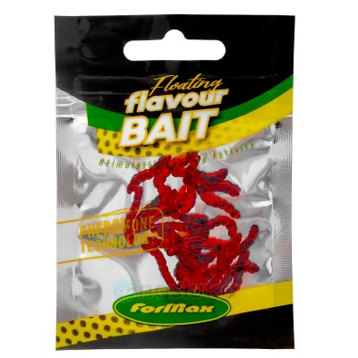 Изкуствена плаваща стръв Formax Red Bloodworm, Large, Red Salmon, 25 бр.