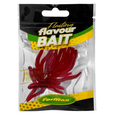 Изкуствена плаваща стръв, торен червей Formax Worm, Red Salmon, 15 бр.