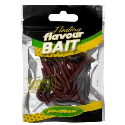 Изкуствена плаваща стръв, земен червей Formax Worm Thick, Brown Salmon, 10 бр.