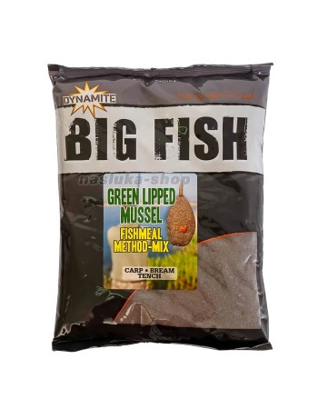 Захранка Dynamite Baits Groundbait Big Fish, Green Lipped Mussel Fishmeal Method-Mix, 1.8 кг