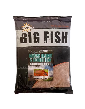 Захранка Dynamite Baits Groundbait Big Fish, Marine Halibut & Frenzied Hemp, 1.8 кг