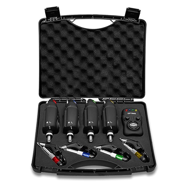 Комплект шаранджийски сигнализатори и обтегачи Delphin Optimo 9V 4+1 — снимка 5