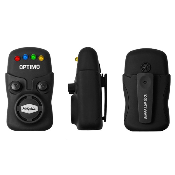 Комплект шаранджийски сигнализатори и обтегачи Delphin Optimo 9V 2+1 — снимка 2