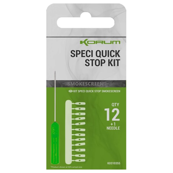 Комплект стопери и игла за монтажи Korum Speci Quick Stop Kit, 12+1 — снимка 1