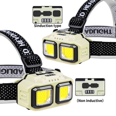 LED челник HX-816 със сензор и USB зареждане