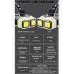 LED челник HX-816 със сензор и USB зареждане - за риболов и къмпинг