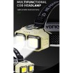 LED челник HX-816 със сензор и USB зареждане - за риболов и къмпинг