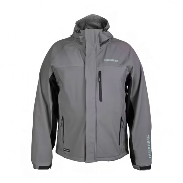Риболовно яке Shimano Soft Shell Jacket, Grey — снимка 1
