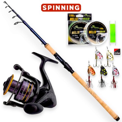 Телескопичен сет за спининг DAM Expert Spin CMB 2.10 м, 5-20 г, 2500S FD