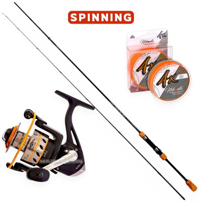 Спининг комплект за Костур и Щука Mikado Predator Spin Combo 2.40 м, 5-25 г, 3006FD