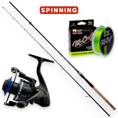 Комплект за лайт спининг Mikado Trython Lite Spin 2.10 м, 5-20 г, 2004 FD