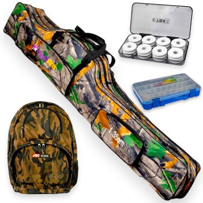 Риболовна екипировка, калъф, раница, кутия и класьор Camo Combo