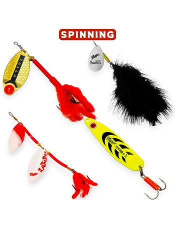 Комплект от 4 блесни за трофейни щуки Personal Best Pike Spinners & Spoons 1