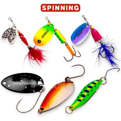 Комплект от 6 блесни за костур Target Perch Spinners