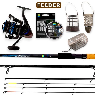 Фидер комплект за големи дистанции Preston Heavy Distance Feeder CMB 3.80 м, 150 г, 620