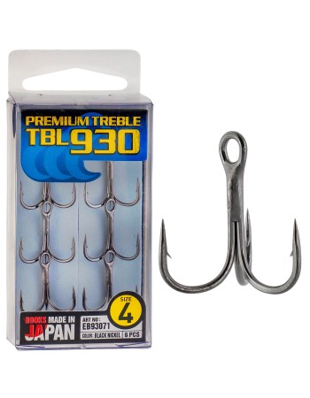 Тройни куки Hayabusa Premium Treble TBL 930, 6 бр., цвят BN