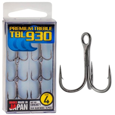 Тройни куки Hayabusa Premium Treble TBL 930, 6 бр., цвят BN