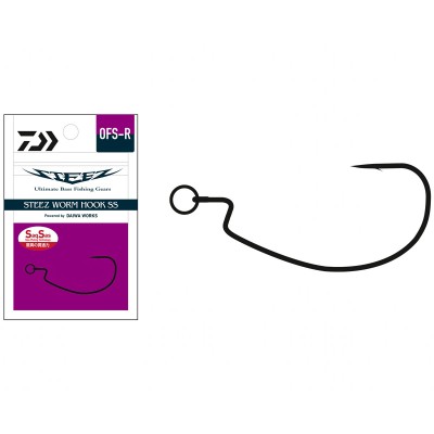 Офсетни куки Daiwa Steez Worm SS, OFS-R, 3 бр.