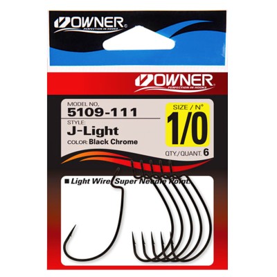 Офсетни куки Owner J-Light Worm Hook, 5109