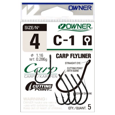 Куки Owner C-1 Carp Liner