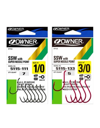 Куки Owner SSW with Super Needle Point, 5115, Red