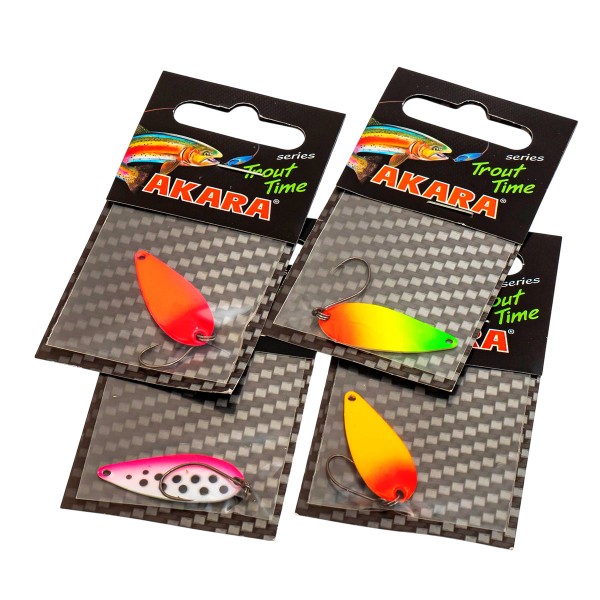 Клатушка за пъстърва Akara Trout Time Pal 34 мм, 2 г, цвят 218 — снимка 4