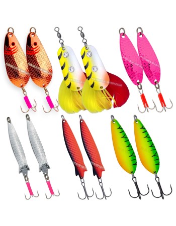 Сет от 12 клатушки за щука Target Pike Spoons 1