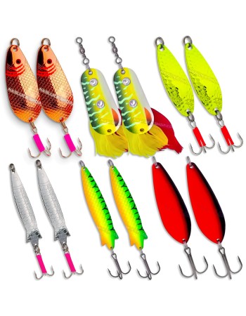 Сет от 12 клатушки за щука Target Pike Spoons 2