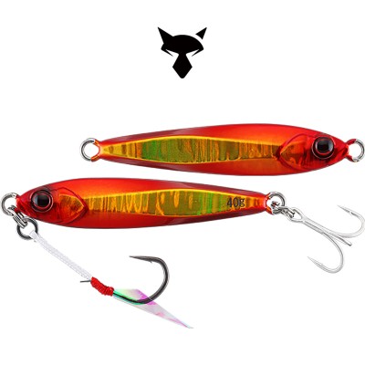 Морски джиг Jackall Big Backer Jig, 47 мм, 15 г, цвят Red & Gold Magma Wave HL