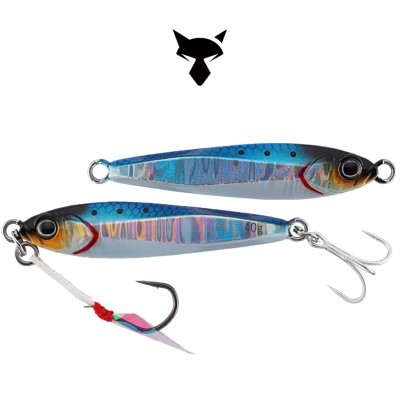 Морски джиг Jackall Big Backer Jig, 47 мм, 15 г, цвят Iwashi / Magma Wave HL