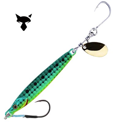 Морски джиг Jackall Big Backer RushBlade, 20 г, цвят Chartreuse Belly Iwashi