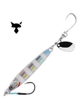 Морски джиг Jackall Big Backer RushBlade, 40 г, цвят Glow Stripe