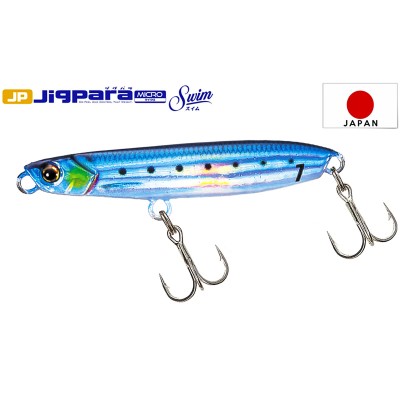 Морски пилкер Major Craft Jigpara Micro Swim, 7 г, цвят 80 Live Iwashi UV