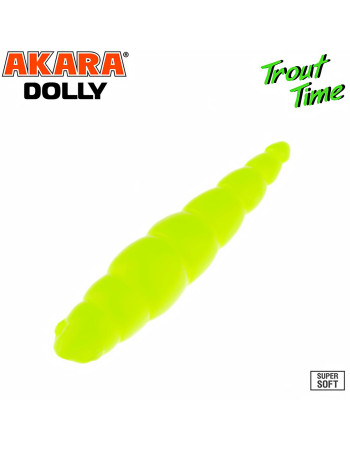 Силиконови примамки Akara Trout Time Dolly, 1.8", 45 мм, Cheese, цвят 04Y, 10 бр.