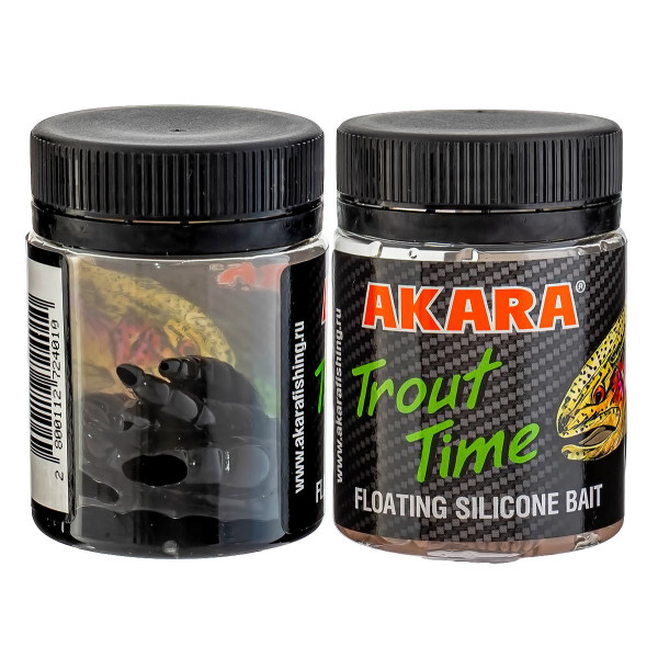 Силиконови примамки Akara Trout Time Dolly, 1.8", 45 мм, Cheese, цвят 422, 10 бр. — снимка 2