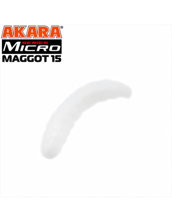 Силиконови примамки Akara Soft Tail Micro Maggot 15 мм, цвят 02T, 40 бр.