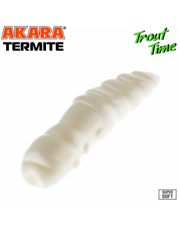 Силиконови примамки Akara Trout Time Termite, 1.5", 40 мм, Cheese, цвят 02T, 10 бр.
