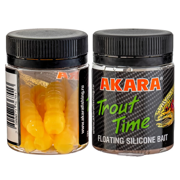 Силиконови примамки Akara Trout Time Termite, 1.5", 40 мм, Garlic, цвят 446, 10 бр. — снимка 2