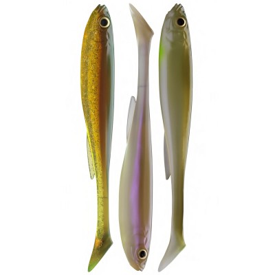 Сет силиконови примамки Daiwa Prorex Slim Shady Nature Set, 16 см, 3 бр.