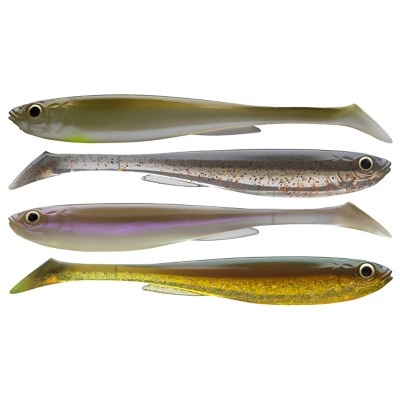 Сет силиконови примамки Daiwa Prorex Slim Shady Nature Set, 13.5 см, 4 бр.