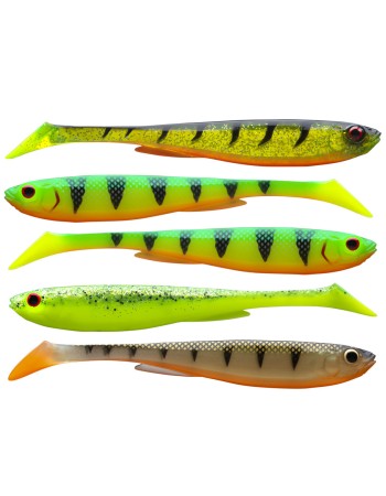 Сет силиконови примамки Daiwa Prorex Slim Shady UV Set, 7.5 см, 5 бр.