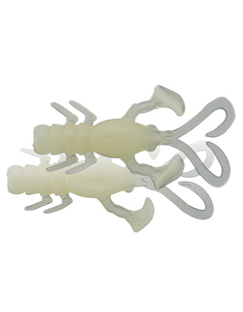 Силиконови примамки Jackall Baby Dragon 2", 50 мм, 6 бр. - Glow