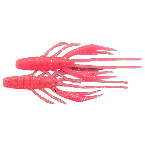 Силиконови примамки Jackall Waver Shrimp 2.8", 71 мм, 6 бр. - Pink Silver Flake — снимка 1