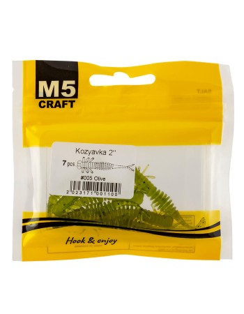 Силиконови примамки M5 Craft Kozyavka 1.5", 38 мм, 005 Olive, 10 бр.
