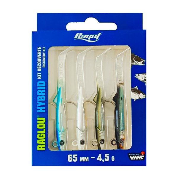 Силиконови примамки Raglou Hybrid 65 мм, Mix Color, 4 бр. — снимка 2