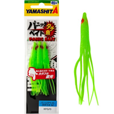 Силиконови октоподи Yamashita Panic Bait Rockfish 2.5", KFG/G, 3 бр.